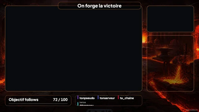 Aperçu du template overlay Twitch Forge Ranked